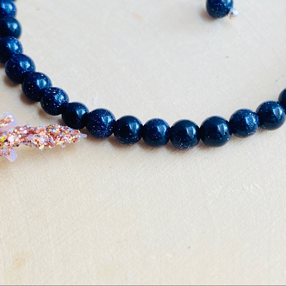 Sandstone Gemstone Beaded Sterling Silver Bracelet - Picture 5 of 5